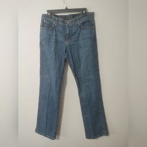 Women's Wrangler Q Baby Blue Straight Leg Jeans 11/12 X 32